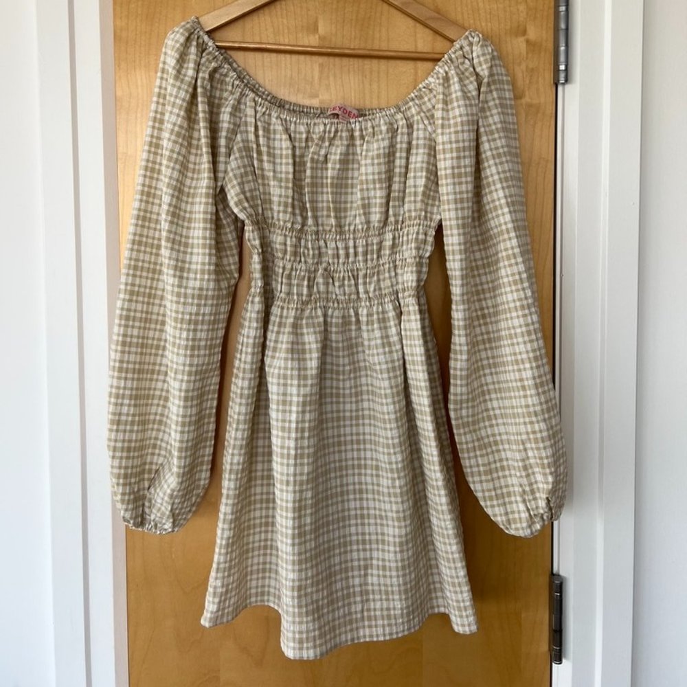 Gingham Smocked Mini Dress - Leyden